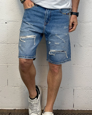 Bermuda Jeans GIANNI LUPO Rainbow Green Jack