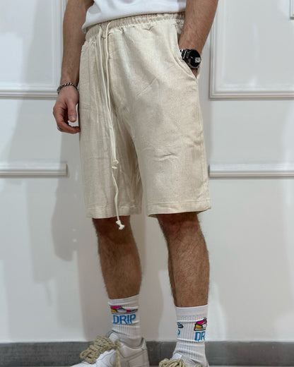 Bermudone Lino CHROY Beige