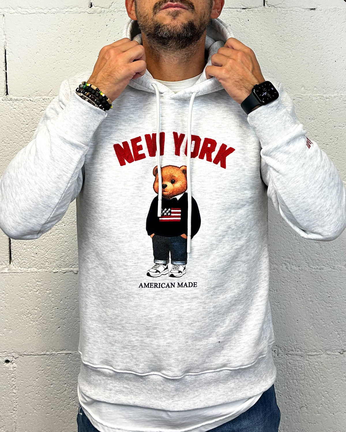 Felpa SUPERCULTURE New York GrigioInk