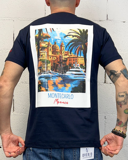 T-shirt SUPERCULTURE Montecarlo Blu
