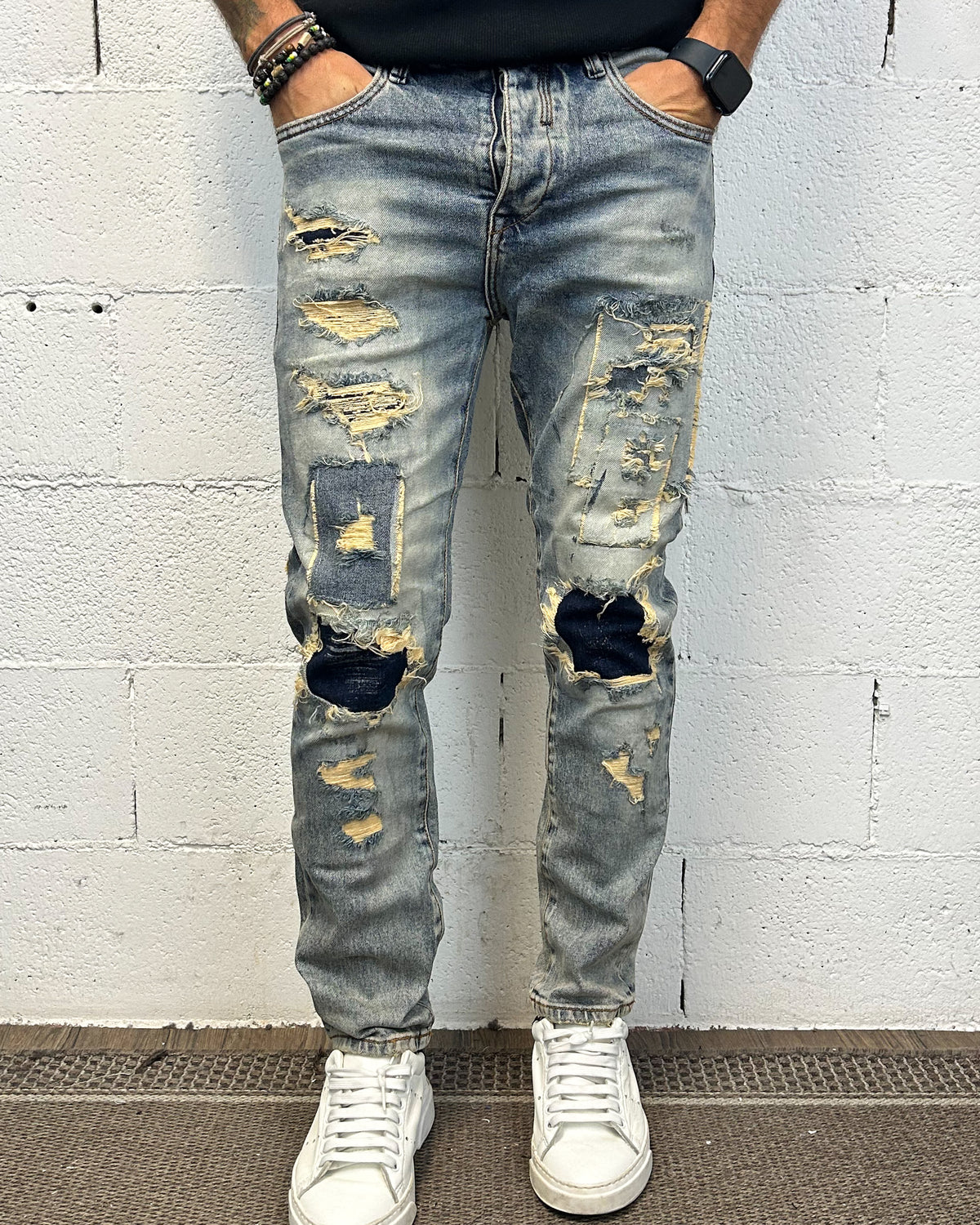 Jeans OVER-D Tapared Destroyed