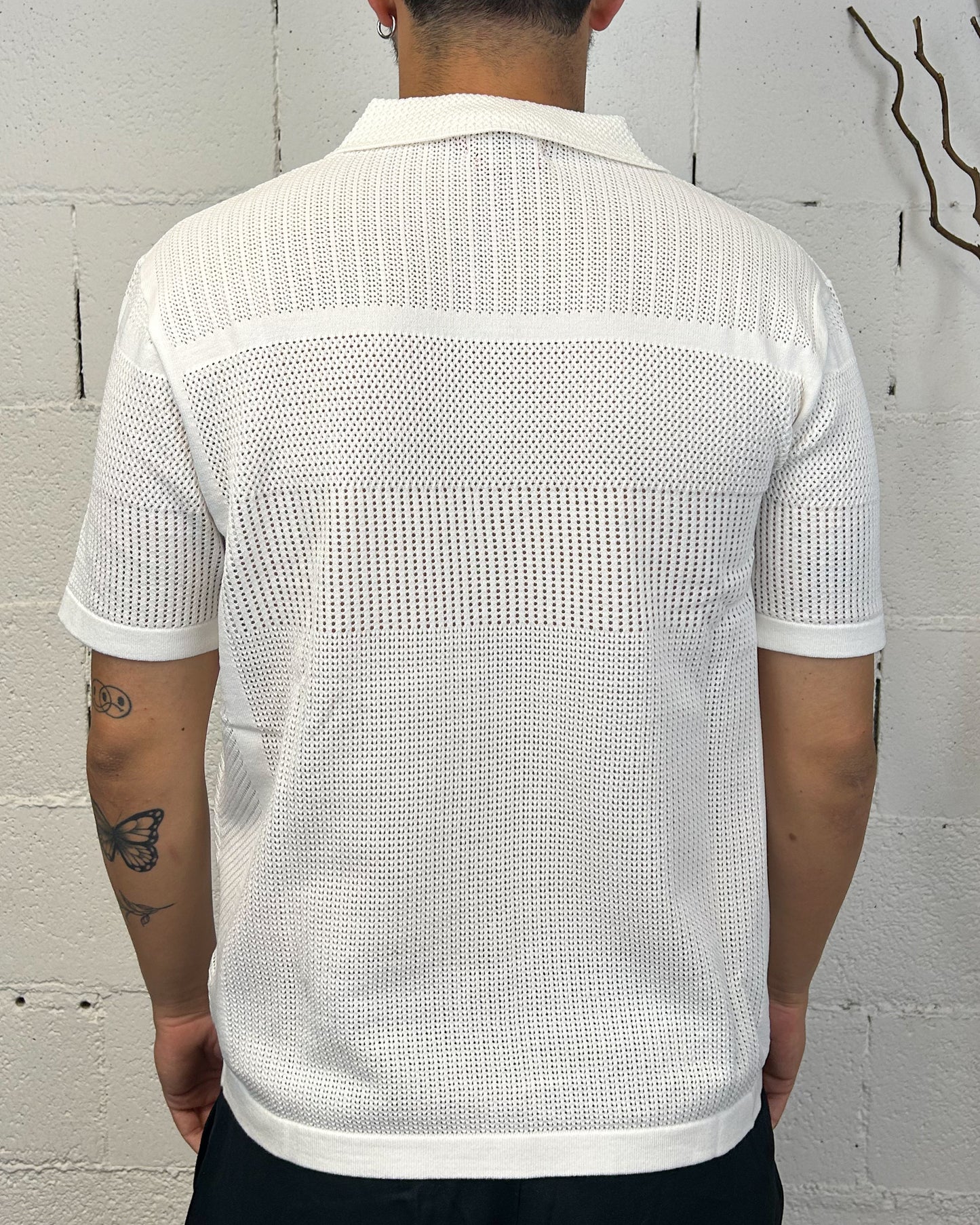 Maglia Operata GIANNI LUPO Over White