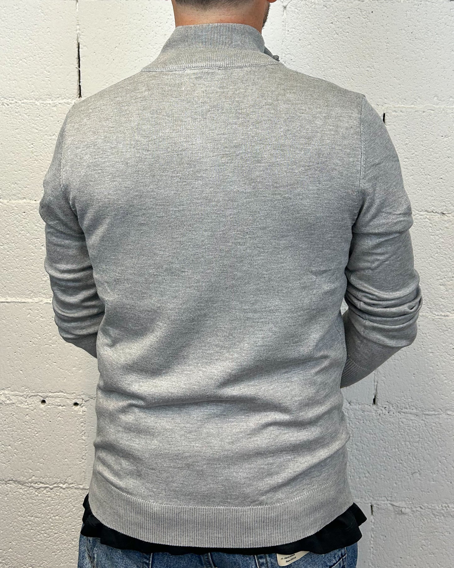 Pull Zip GIANNI LUPO Grey Viscosa