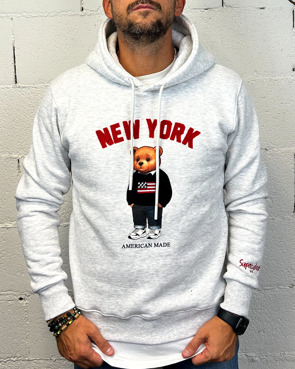 Felpa SUPERCULTURE New York GrigioInk