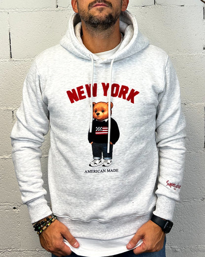 Felpa SUPERCULTURE New York GrigioInk