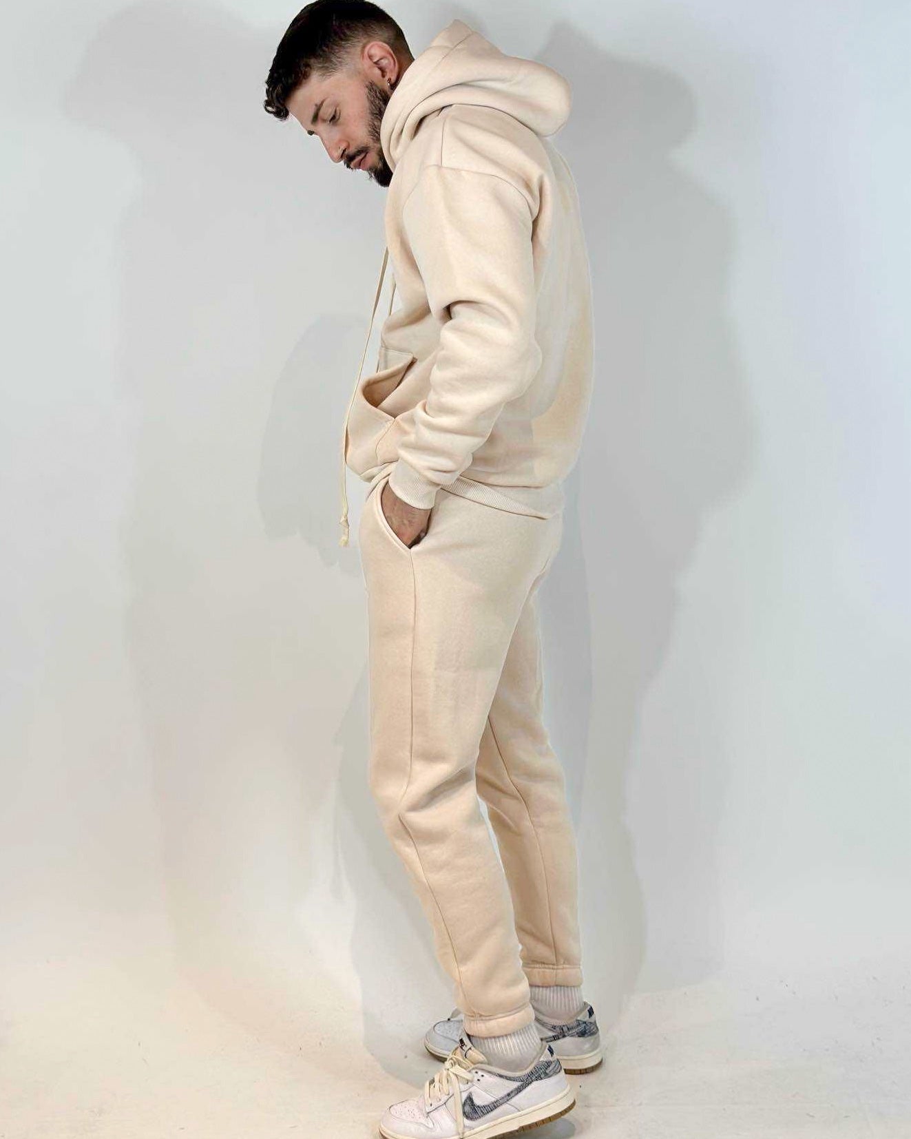 Tuta Completa ADON Felpata Policotone Beige