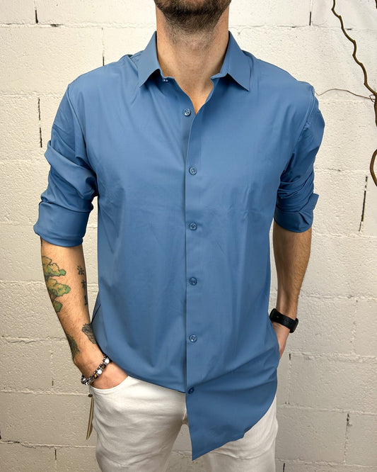 Camicia GIANNI LUPO Elastan Lake Blue