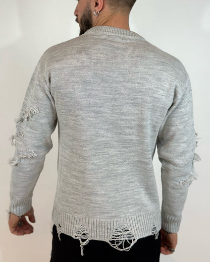 Girocollo ADON Rotture Grigio