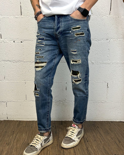 Jeans Regular Fit GIANNI LUPO Military Paint