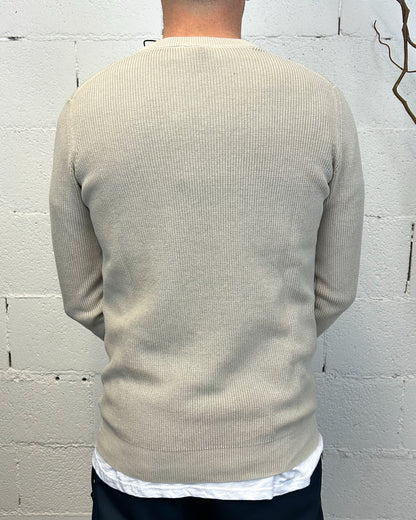 Pullover Paricollo OVER-D Beige