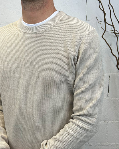 Pullover Paricollo OVER-D Beige