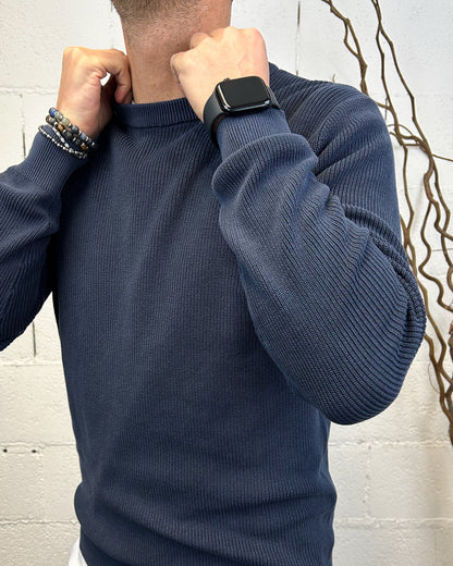 Pullover Paricollo OVER-D Navy