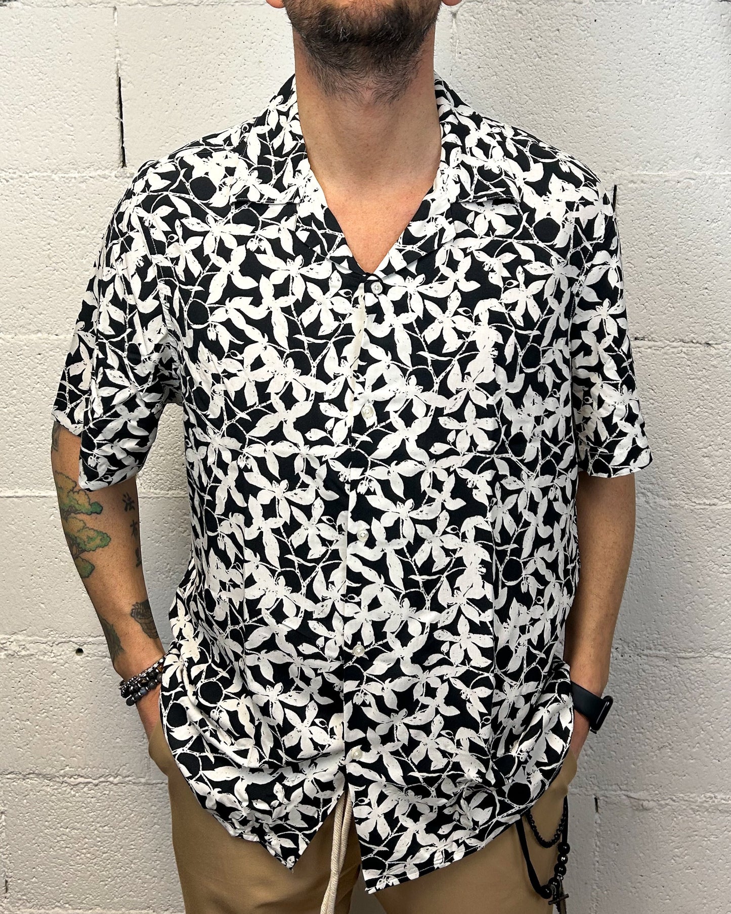 Camicia OVER-D Scollo Bowling Viscosa