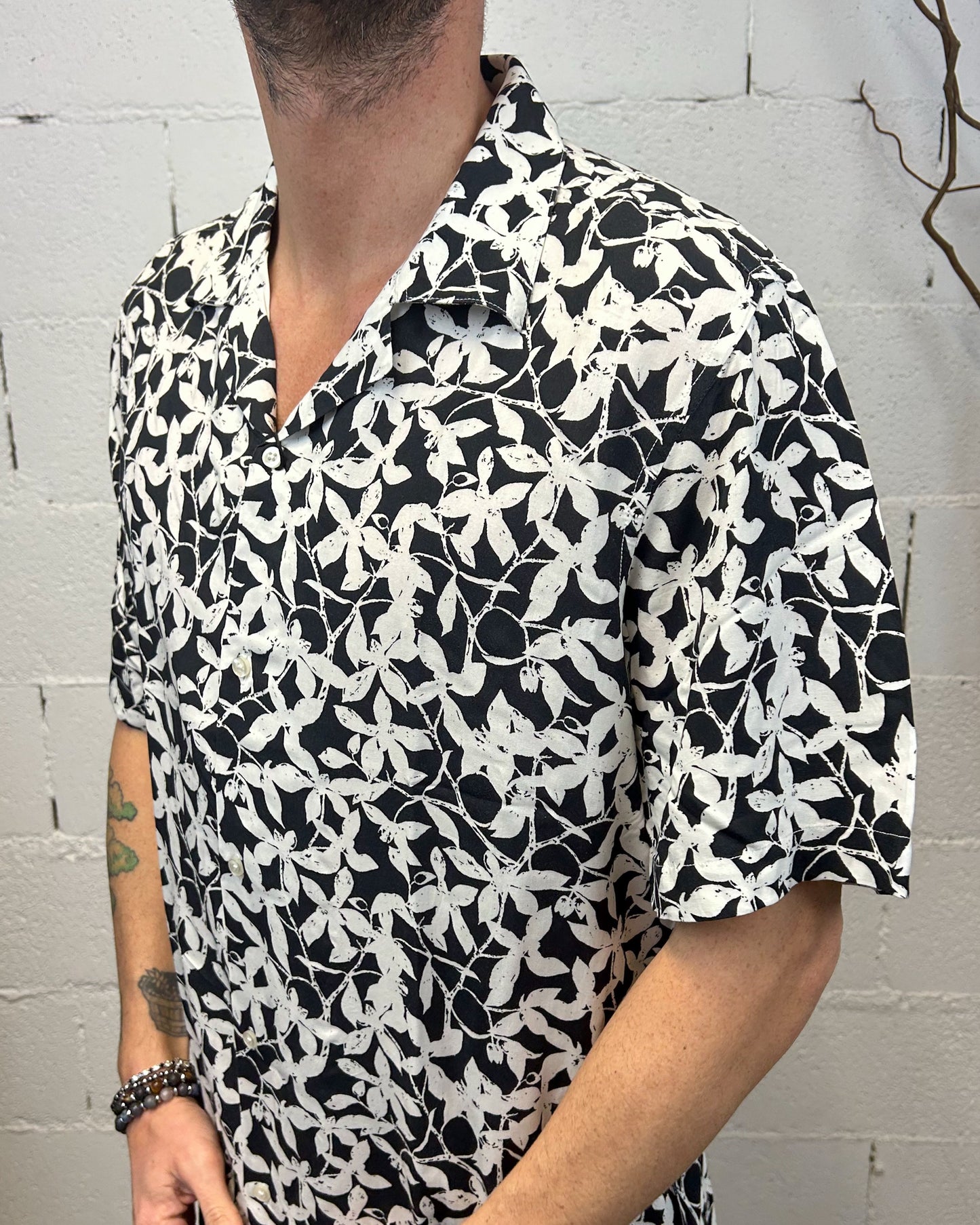Camicia OVER-D Scollo Bowling Viscosa