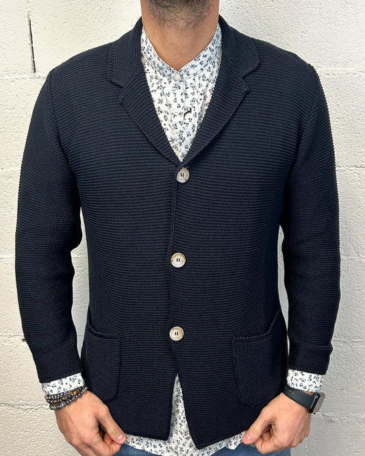 Giacca Cardigan OVER-D Reverse Blu