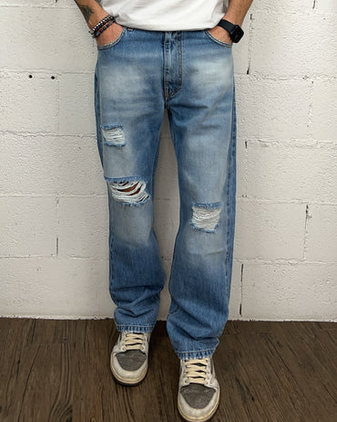 Jeans Baggy KLIXS Fondo Ampio Rotture