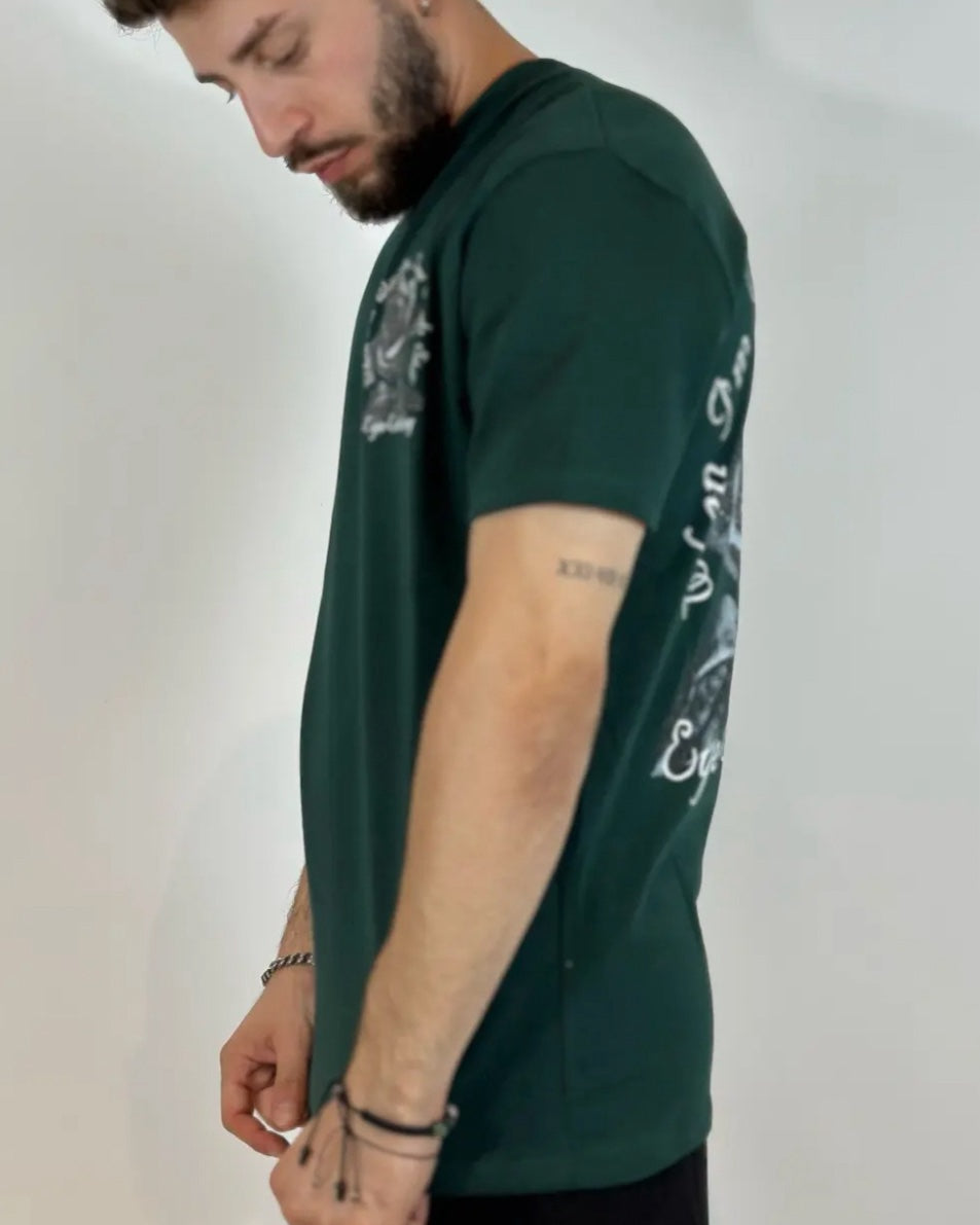 T-Shirt Verde Bosco Age Catching