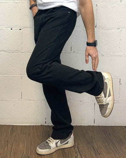Jeans Fondo Ampio KLIXS Nero