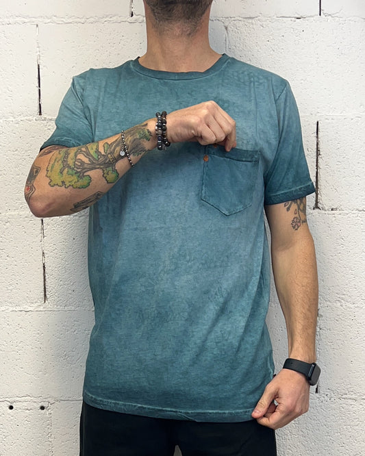 T-Shirt SUNDAY Taschino Tinto Capo Blu
