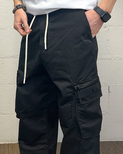 Pantalaccio Cargo Fondo Ampio KLIXS Nero