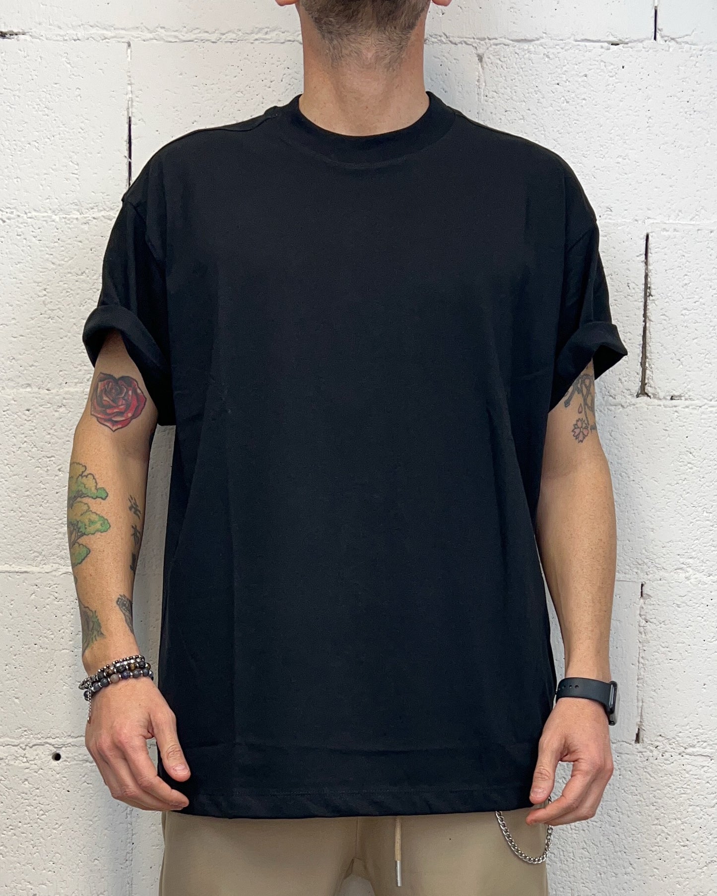 T-Shirt Boxing Fit OVER-D Nero