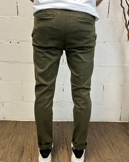 Chino OVER-D Verde Militare