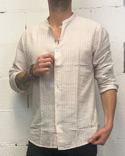Camicia OVER-D Cotone/Lino Coreana Riga