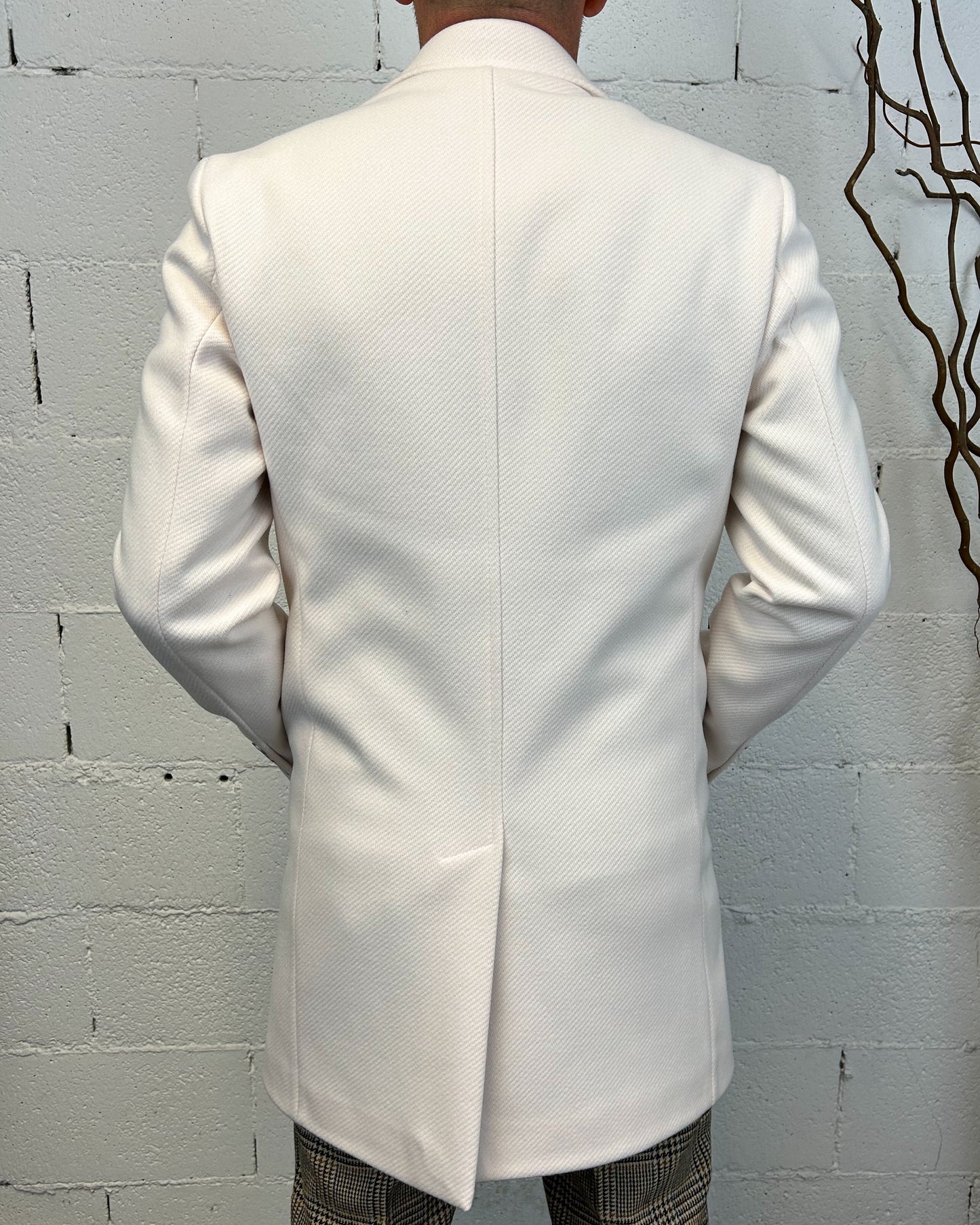 Cappotto GIANNI LUPO Panna Monopetto
