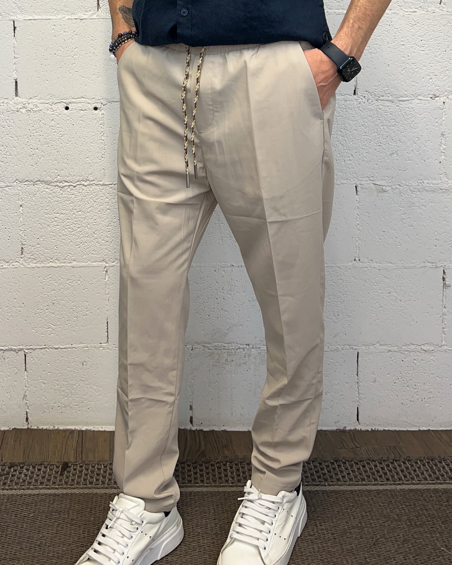Pantalaccio GIANNI LUPO Beige Coulisse