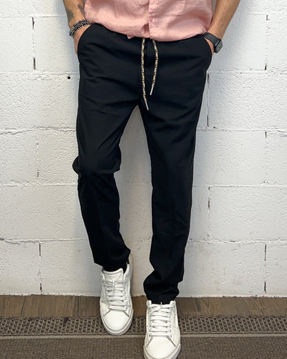 Pantalaccio GIANNI LUPO Black Coulisse